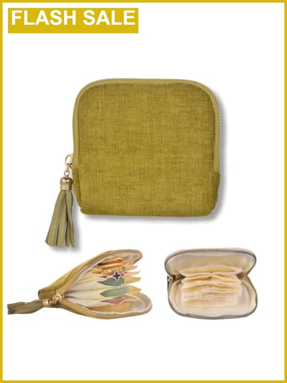 Jewelry Organizer Case, Small Travel Velvet Pouch, Portable